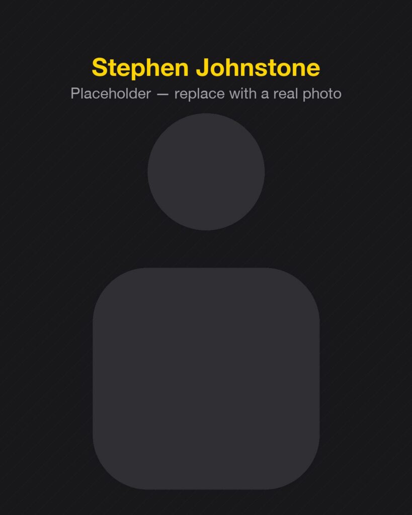 Placeholder portrait of Stephen Johnstone, director of Active Event Hire